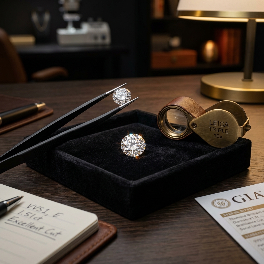 Diamond certification and verification process